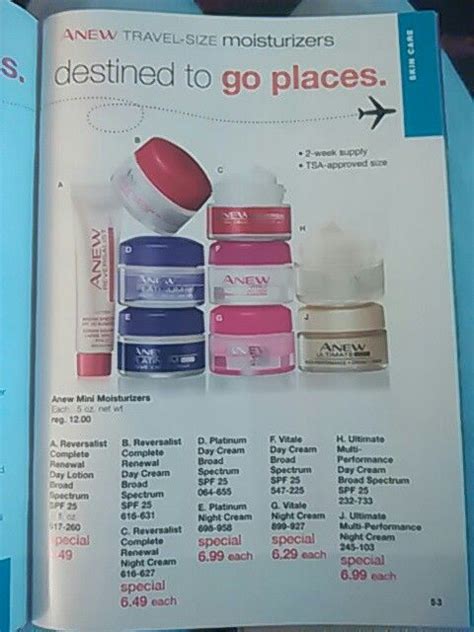 Tsa Approved Anew Travel Size Products Moisturizer Cream Mini