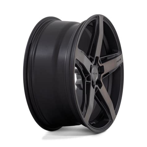 Niche M271 TERAMO MATTE BLACK WITH DOUBLE DARK TINT FACE 45 Tires