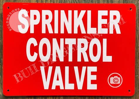 Sprinkler Control Valve Sign Reflective Aluminum Signs 7x10 Dob Signs Nyc Your