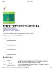 Practice MileStone 2 Pdf 5 4 2021 Sophia Welcome Score 15 20 You