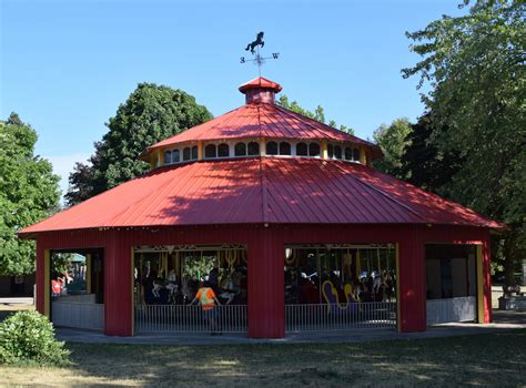 Historic carousel and miniature train entertain at Riverside Park ...