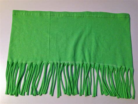 Tips Treats And Treasures Make A Fringed Infinity Scarf From A T Shirt