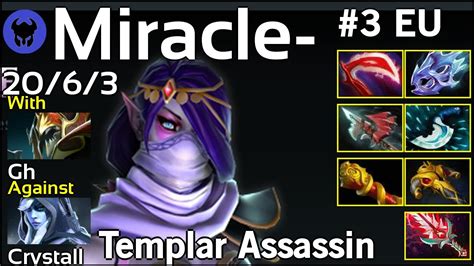 Miracle [liquid] Plays Templar Assassin Dota 2 7 21 Youtube