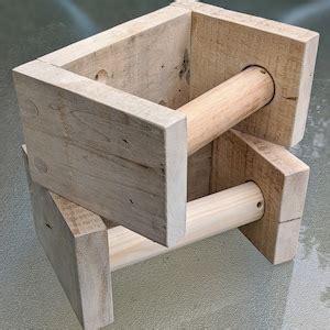 Rustic Reclaimed Wood Toilet Roll Holder Made From Reclaimed