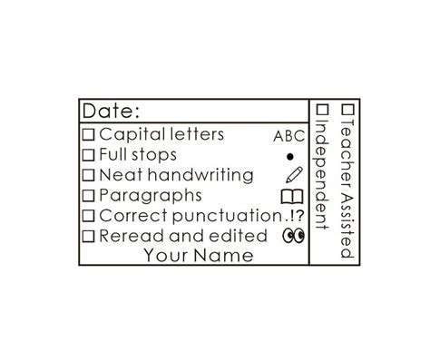 Personalized Teacher Stamp Self Inking Stamp Teacher Writing Etsy