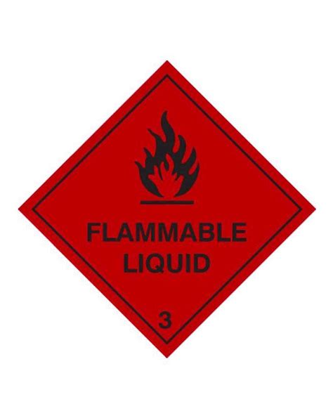 Flammable Liquid Hazard Warning From Aspli Safety