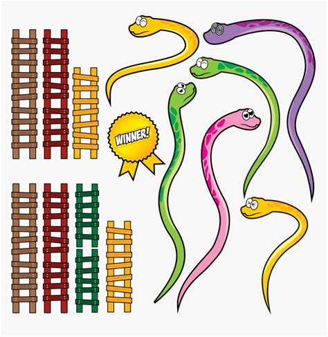 Snakes And Ladders Set Clip Art Snakes And Ladders Snakes Drawing Hot