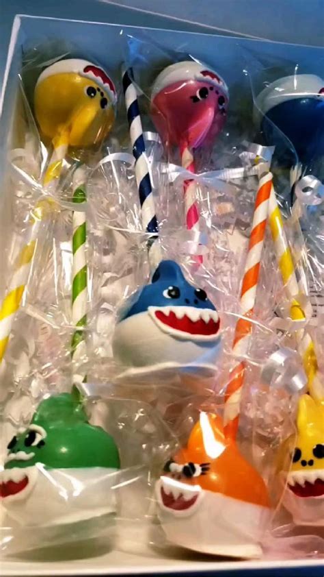 Baby Shark Cake Pops In 2022 Holiday Crafts Birthday Treats