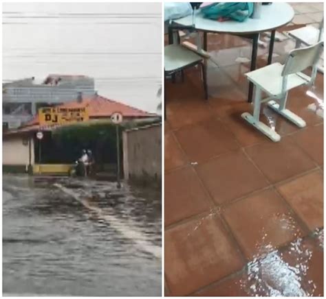 V Deos Chuva Forte Em Rio Claro Alaga Ruas E Escola Municipal S O