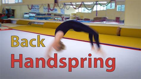 How To Do A Back Handspring • Two Minute Tutorial Youtube