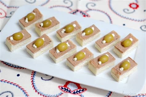 Canapés de paté o foie gras horadecocinar