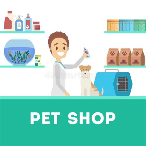 Pet Store Interior Stock Illustrations 707 Pet Store Interior Stock