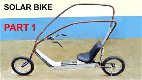 Build A Solar Electric Bike With Old Bicycle Part 1 Youtube