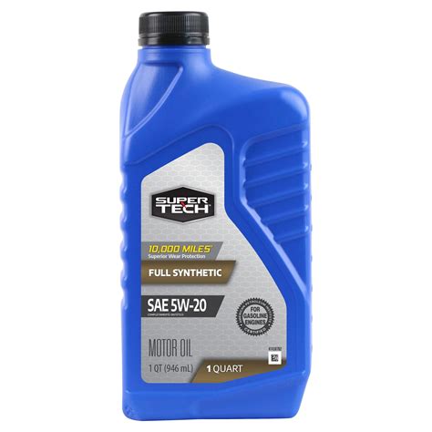 Super Tech Full Synthetic Sae 5w 20 Motor Oil 1 Quart