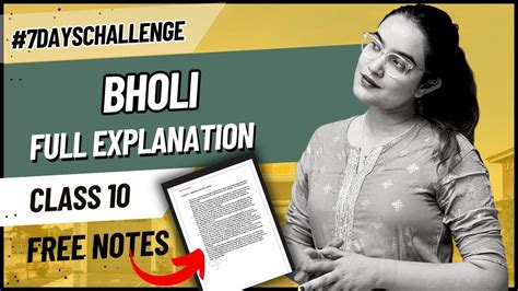 Bholi Class 10 Full Explanation Bholi Summary By Shipra Mishra Youtube