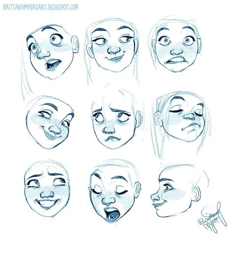 Facial Expressions | Character drawing, Character design, Drawing ...