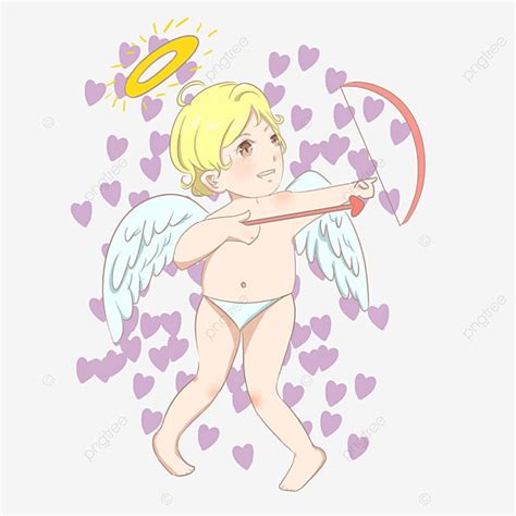 Cupido Lindo PNG Encantador Cupido 520 PNG Y PSD Para Descargar