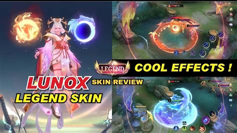 LUNOX NEW LEGEND SKIN DIVINE GODDESS SKILL EFFECTS REVIEW