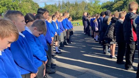 Primary Pupils Gather For Last Post In Memory Of The Queen