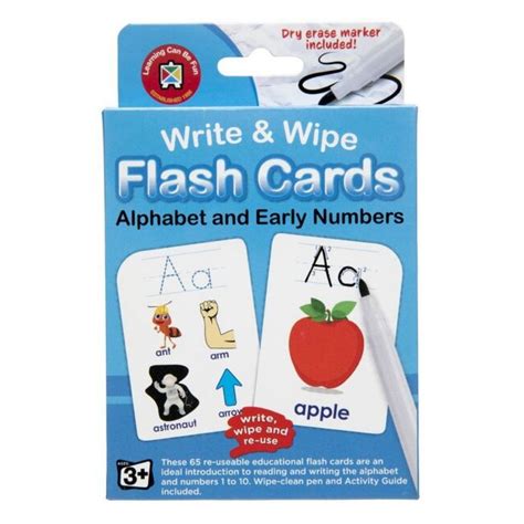 Write And Wipe Multiplication Flash Cards With Marker