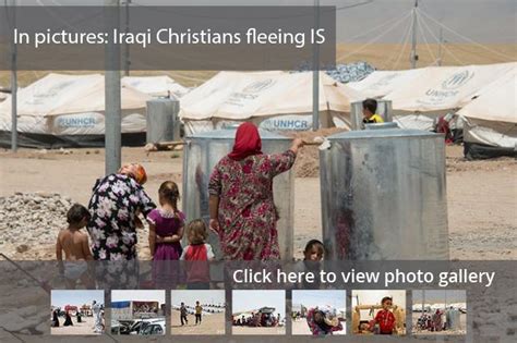 In Pictures Iraqi Christians Protest Iss Advance Middle East Eye