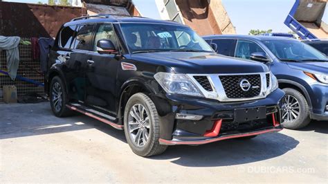 Nissan Armada with nismo body kit for sale: AED 120,000. Black, 2017