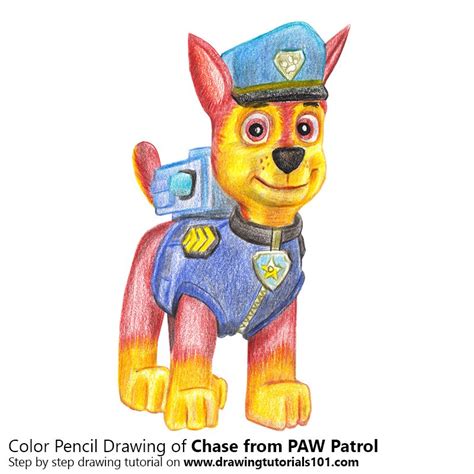 Chase Paw Patrol Drawing at GetDrawings | Free download