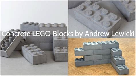 Concrete Lego Blocks By Andrew Lewicki Lego Blocks Concrete Lego