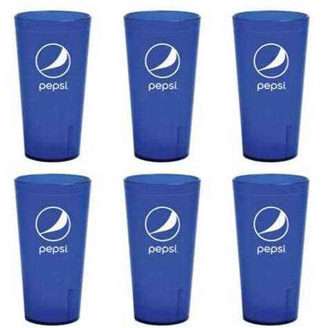 Pepsi Cola Blue Plastic Tumblers Cups 24 Ounce Restaurant Grade Cups