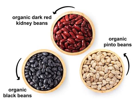 Organic Dry Beans Bundle Of Dark Red Kidney Beans 5 Lb Pinto Beans