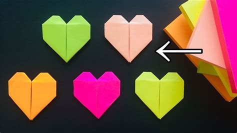 Sticky Note Origami Heart A Step By Step Guide To Folding An Adorable Paper Heart Easy