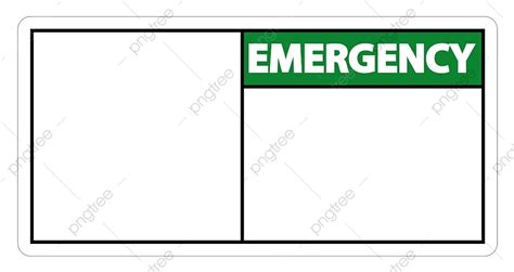 gambar label tanda darurat simbol  latar belakang putih