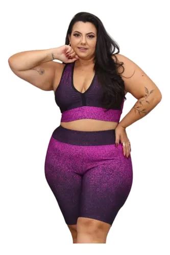 Roupa De Academia Ginastica Plus Size Feminina Cintura Alta Mercadolivre