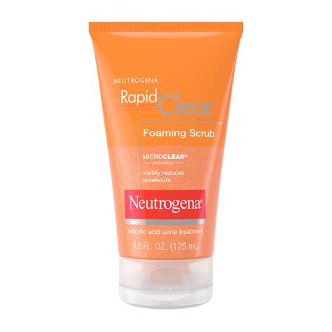 Neutrogena Rapid Clear Salicylic Acid Facial Scrub 4 2 Fl Oz Walmart