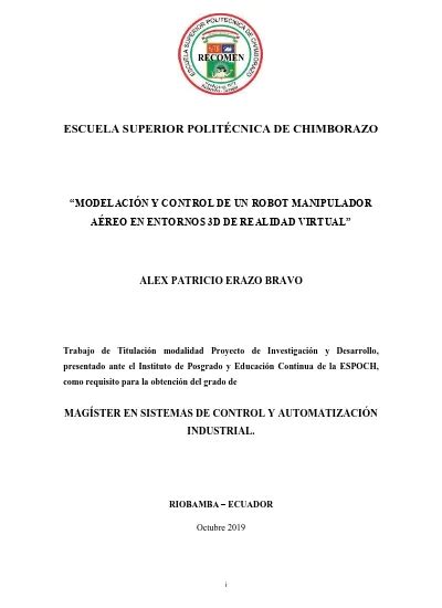 Estructura De Los Manipuladores Modelación Y Control De Un Robot