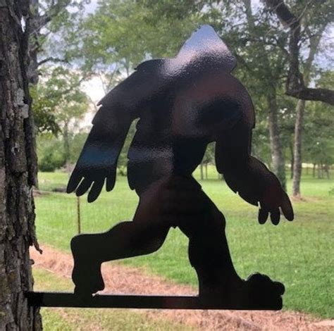 Large Metal Bigfoot Yard Garden Art Etsy