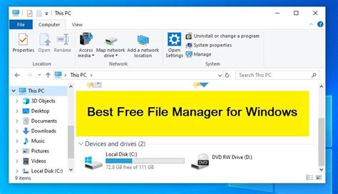 Windows 10 File Manager