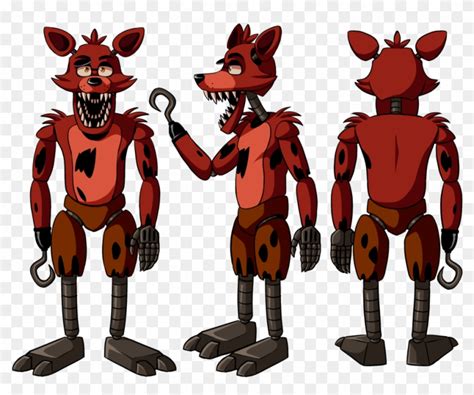 Five Nights At Freddys Full Body Foxy Fnaf Drawing Hd Png Download 1025x7793956219