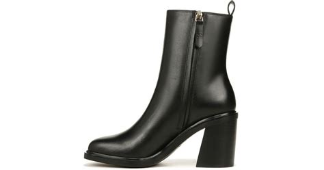 Franco Sarto Paula Block Heel Chelsea Boot Ankle In Black Lyst