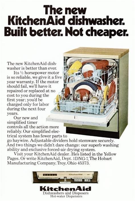 Kitchenaid Dishwasher Ad Vintage Advertisements Vintage Ads Kitchenaid Dishwasher