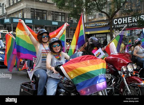 New York New York USA Th June Th Annual New York City Gay Pride Parade Thousands