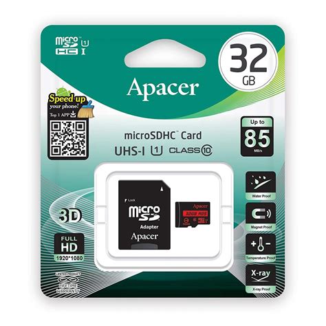 Apacer Gb Micro Sdhc Card Uhc I Class Memory Card