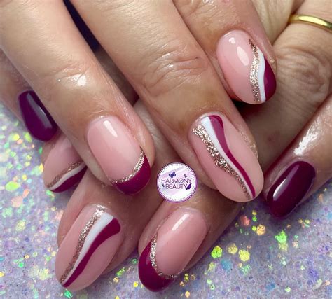 13 Elegant Rose Gold Burgundy Nails For Inspiration Nail Designs Daily