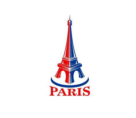 Paris Eiffel Tower France Vacation Travel Icon Vector Art At