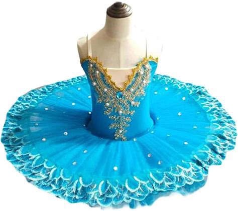 M Dchen Pailletten Ballett Tutu Kleid Kinder Blume Ballett Rock Bling