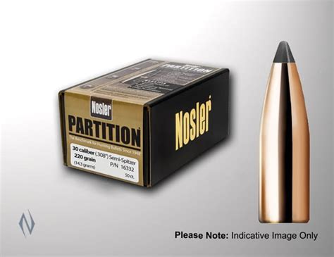 NOSLER 308 150GR PARTITION 50PK Shooter S Delight