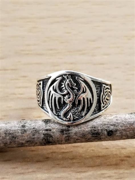 Dragon Ring Silver Silver Dragon Ring Dragon Jewelry Dragon - Etsy