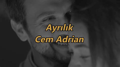 Ayrılık Cem Adrian Sözleri English lyrics Yargı YouTube