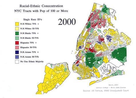 Race Map Of New York Map Of New York Race In America Racial