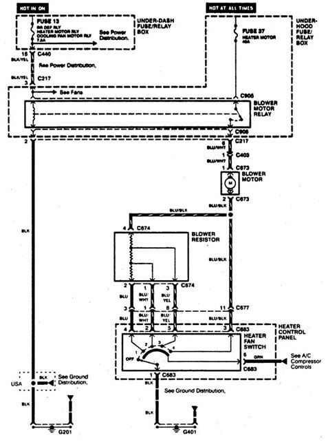 Acura Integra 1996 Wiring Diagrams Hvac Control